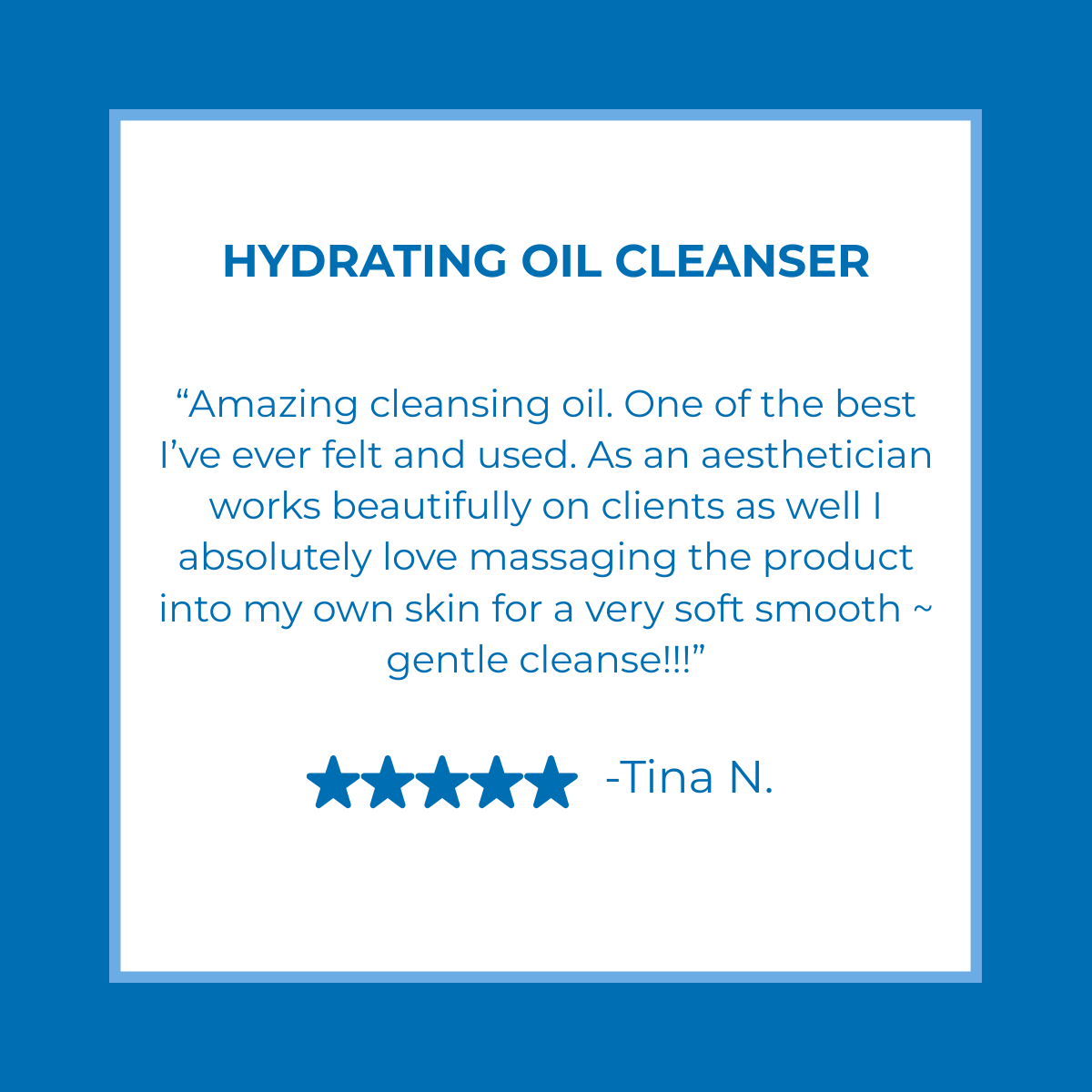 oil cleanser testimonial