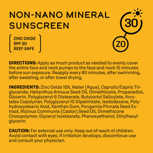 Non Nano Mineral Sunscreen