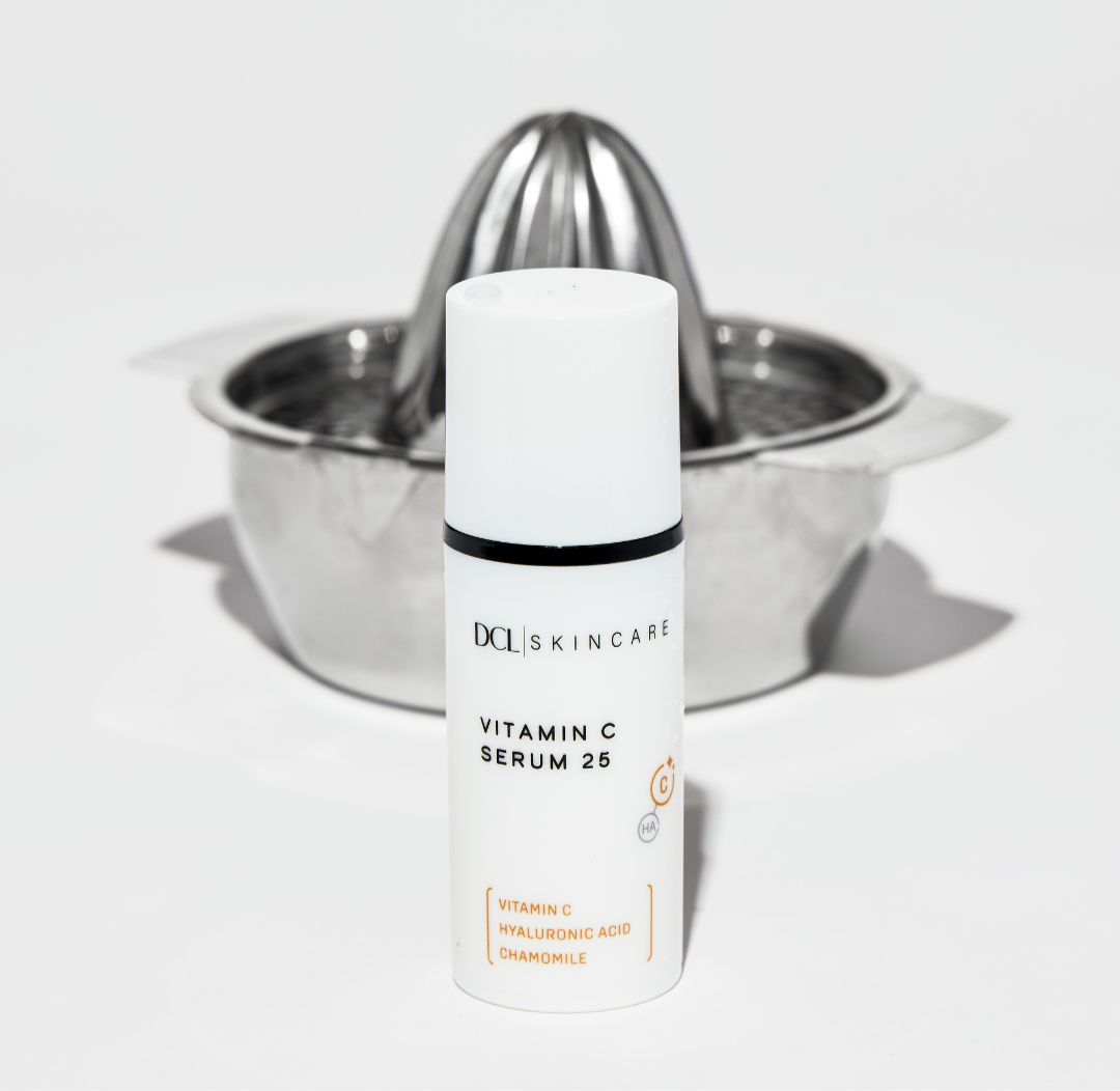 Vitamin C Serum 25 with stainless steel juicer