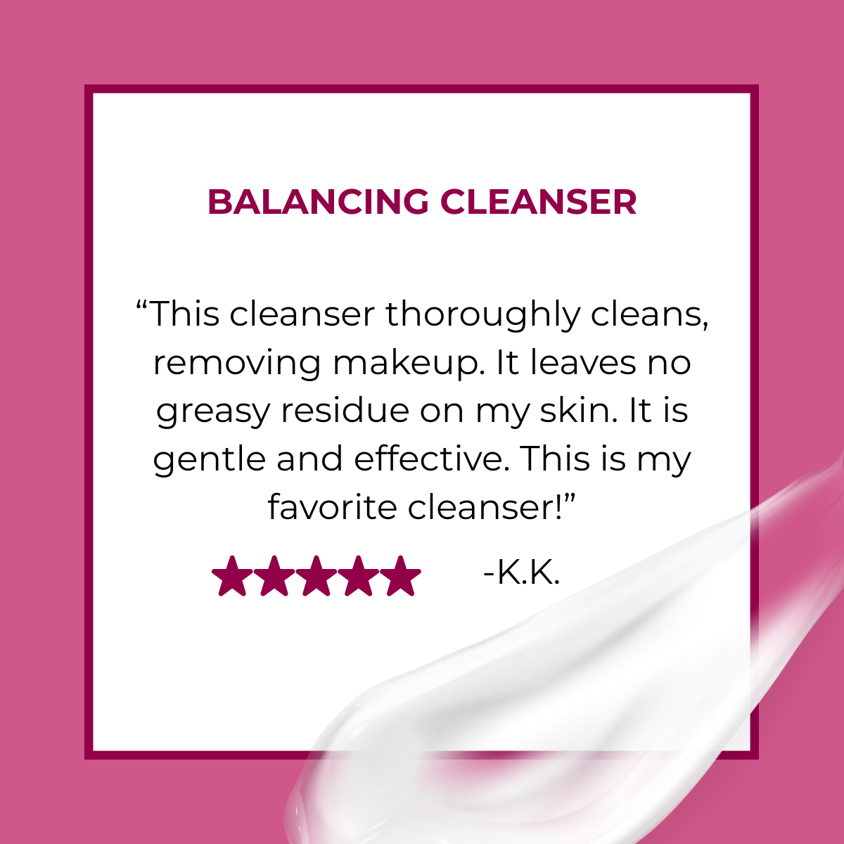 balancing cleanser testimonial