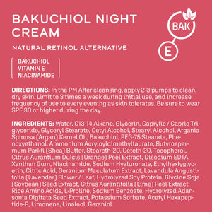 Crème de nuit Bakuchiol