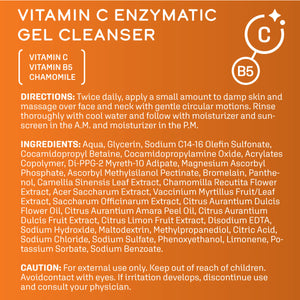 Gel nettoyant enzymatique à la vitamine C