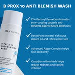 B Prox 10 Anti-Blemish wash infographic